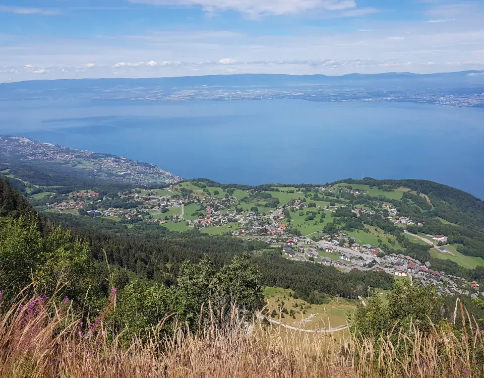 Lake Léman and the French Alps