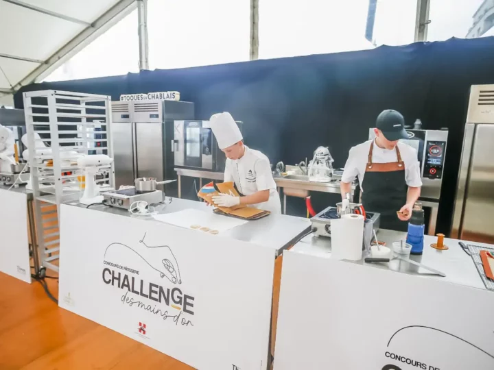 Chefs cooking at Toques en Chablais 2024